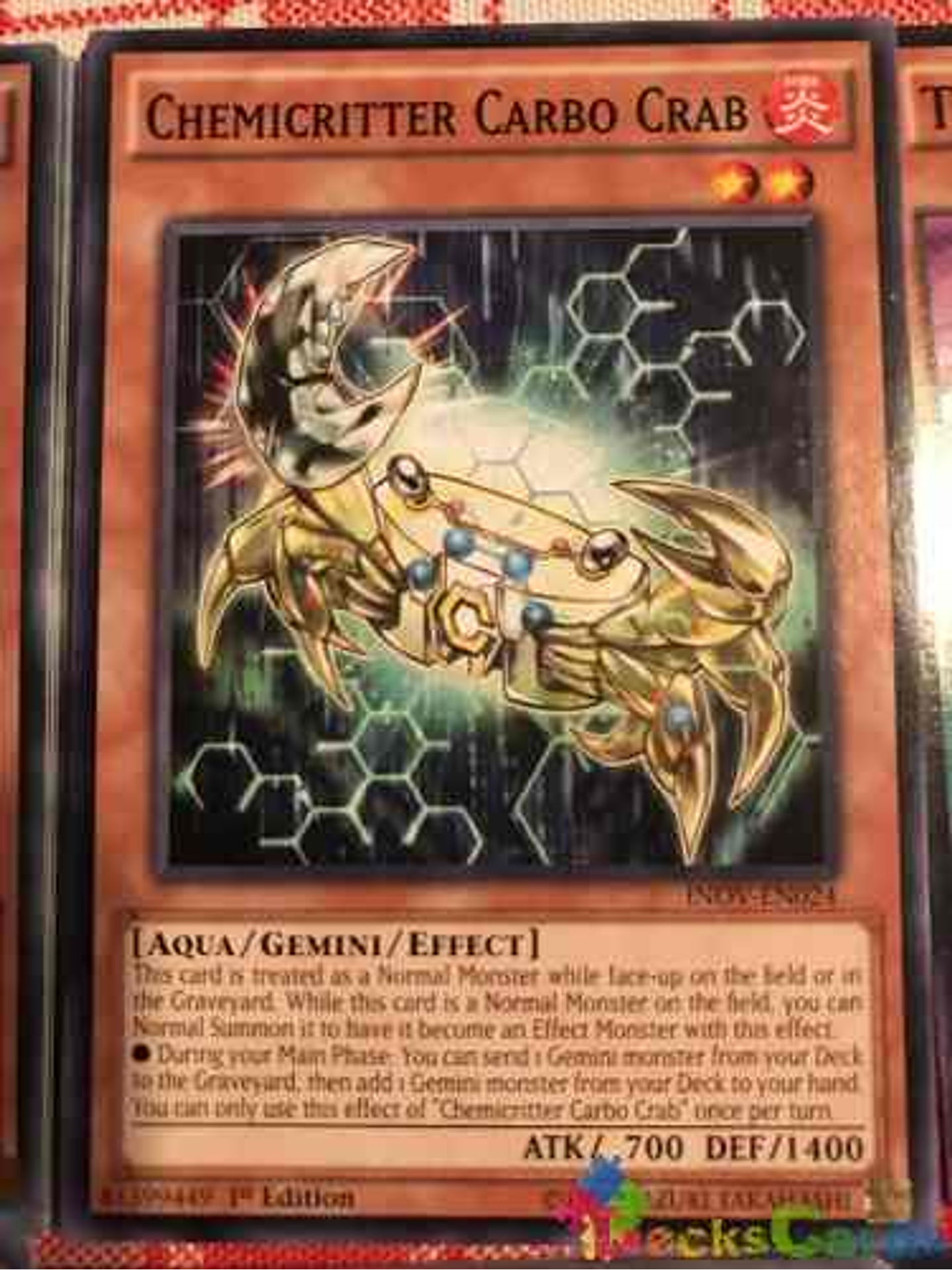 Chemicritter Carbo Crab - inov-en024 - Common 1st Edition 2