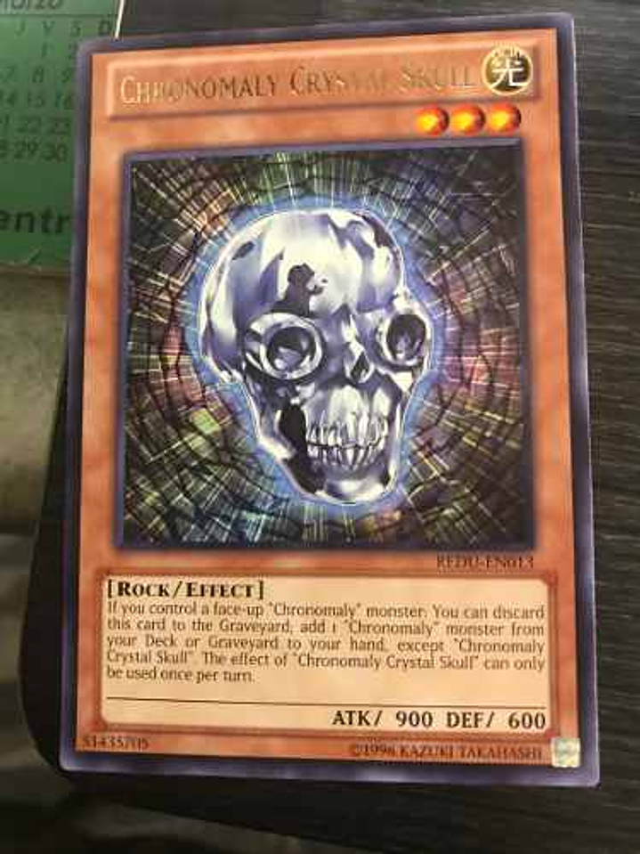 Chronomaly Crystal Skull - redu-en013 - Rare 1st Edition 1