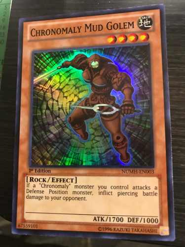 Chronomaly Mud Golem - numh-en003 - Super Rare 1st Edition