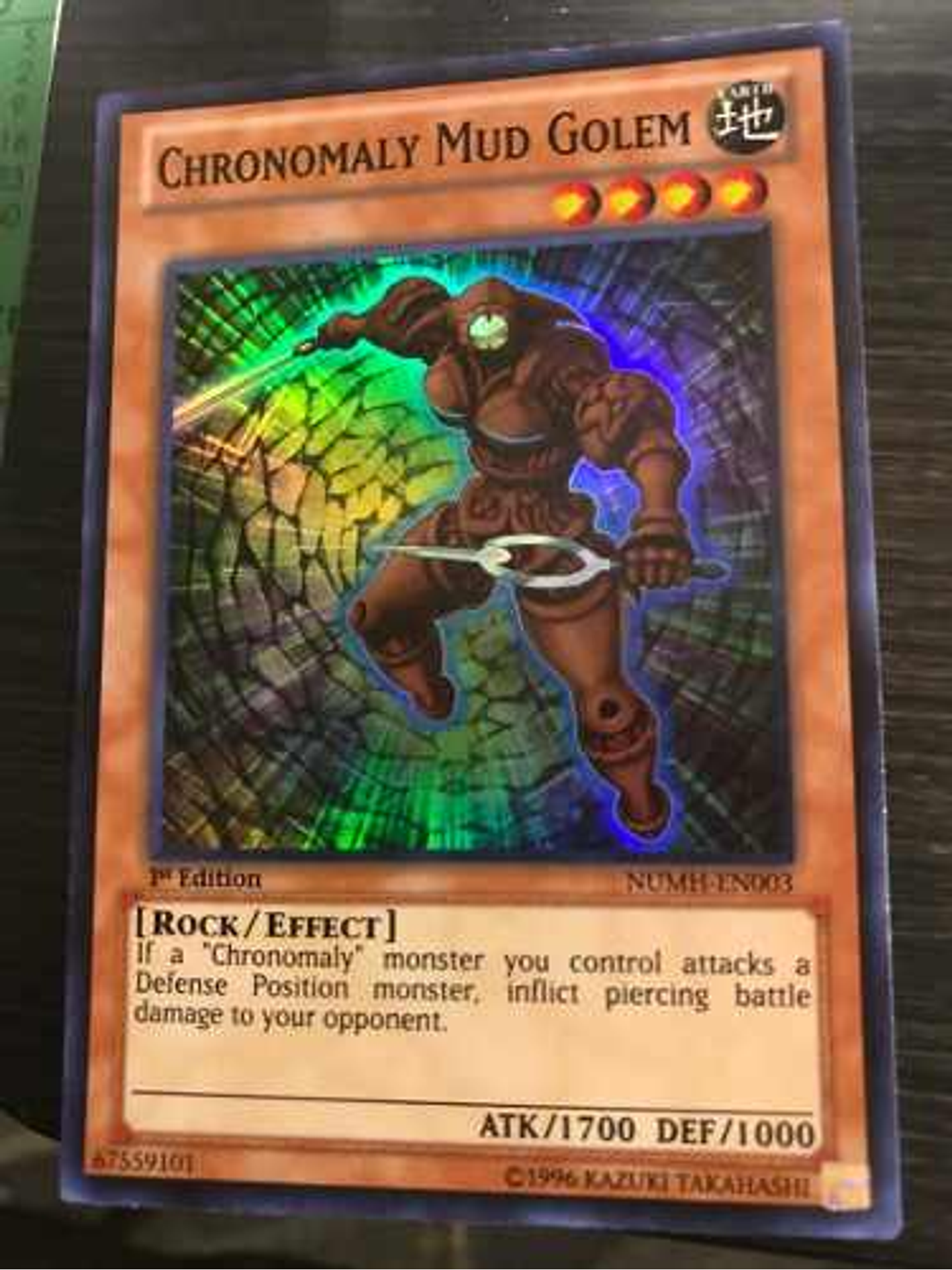 Chronomaly Mud Golem - numh-en003 - Super Rare 1st Edition 1
