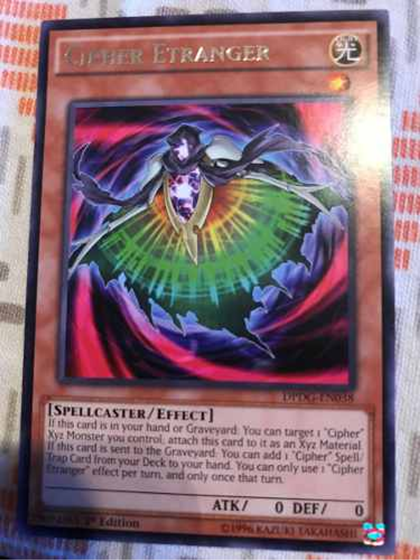 Cipher Etranger - dpdg-en038 - Rare 1st Edition 1
