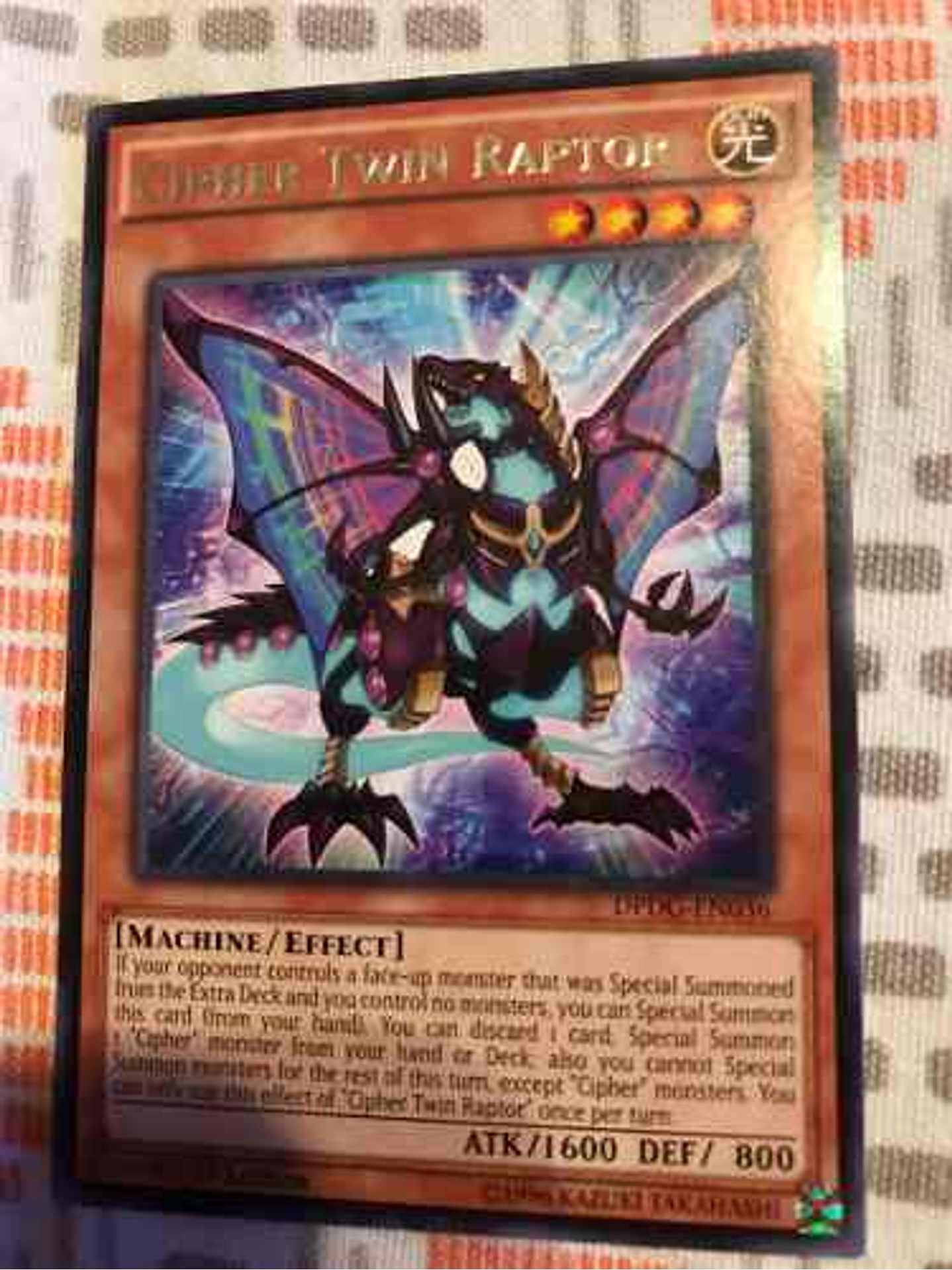 Cipher Twin Raptor - dpdg-en036 - Rare 1st Edition 1