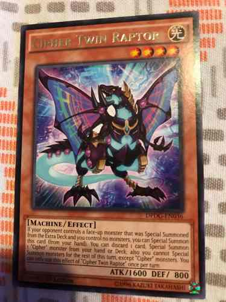 Cipher Twin Raptor - dpdg-en036 - Rare 1st Edition 1