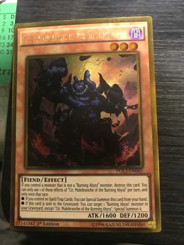 Cir, Malebranche of the Burning Abyss - PGL3-EN045 - Gold Rare 1st Edition