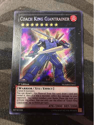 Coach King Giantrainer - numh-en037 - Secret Rare 1st Editio