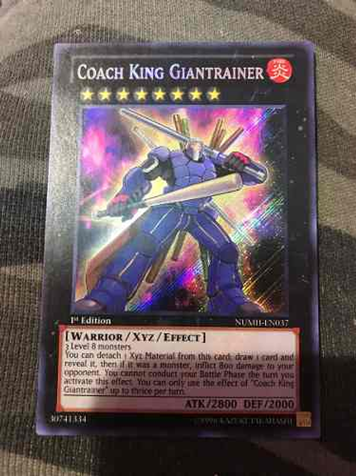 Coach King Giantrainer - numh-en037 - Secret Rare 1st Editio 1