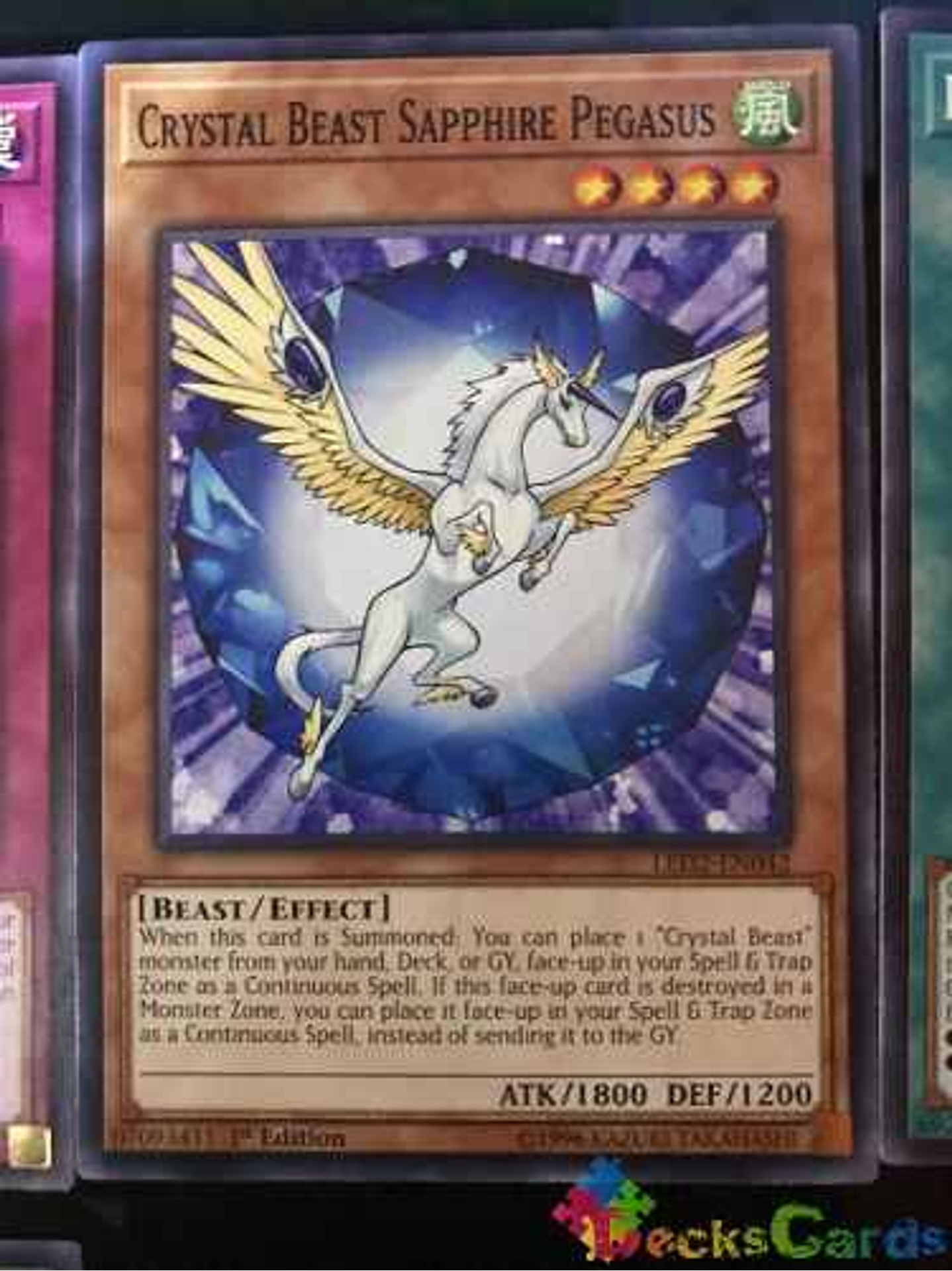 Crystal Beast Sapphire Pegasus - led2-en042 - Common 1st Edition 1