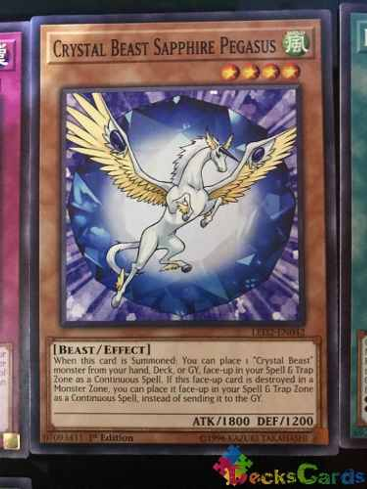 Crystal Beast Sapphire Pegasus - led2-en042 - Common 1st Edition 1