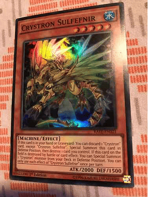 Crystron Sulfefnir - rate-en021 - Super Rare 1st Edition
