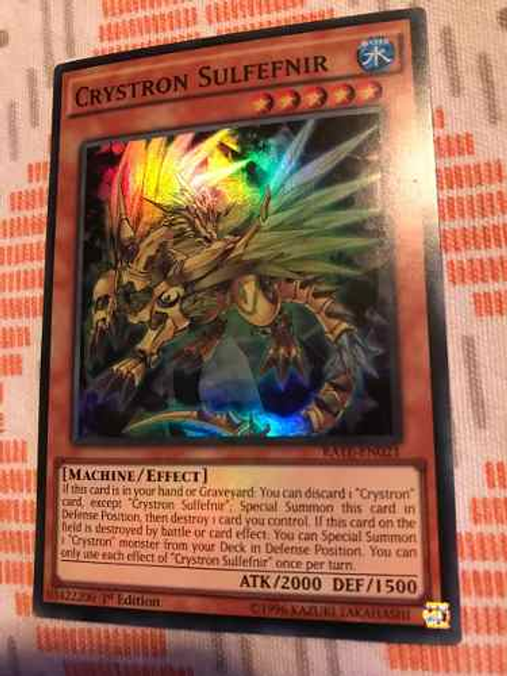 Crystron Sulfefnir - rate-en021 - Super Rare 1st Edition 1