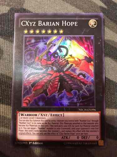 Cxyz Barian Hope - nech-en096 - Super Rare 1st Edition