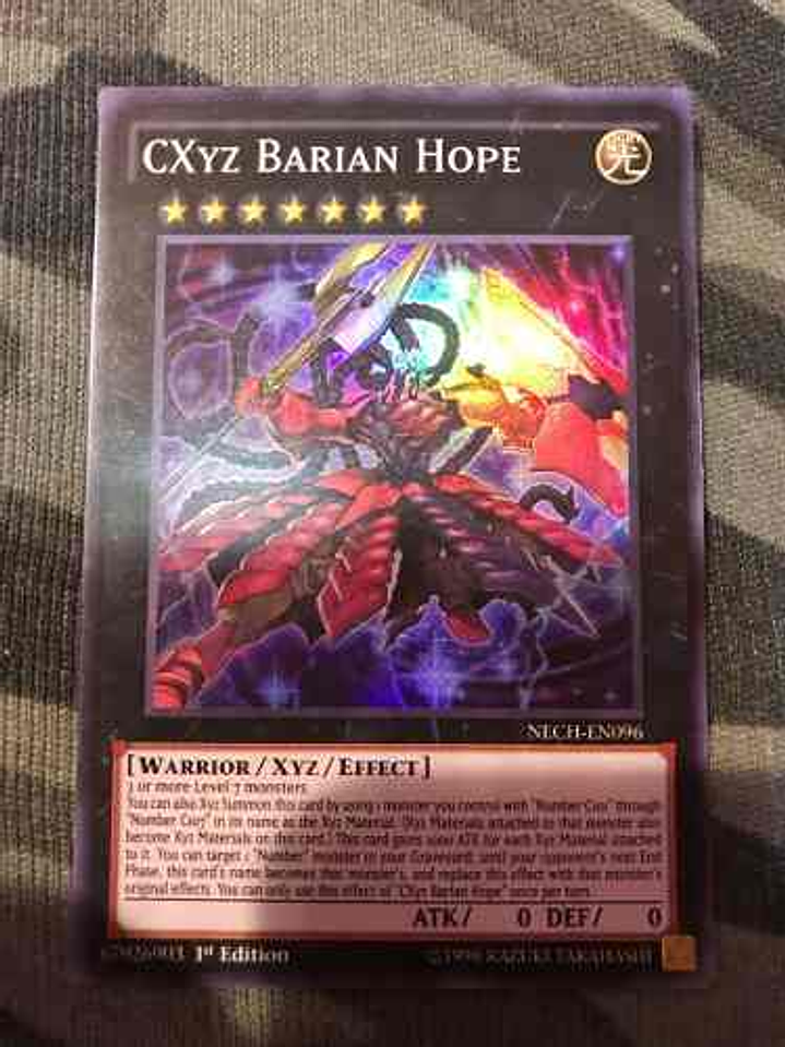 Cxyz Barian Hope - nech-en096 - Super Rare 1st Edition 1