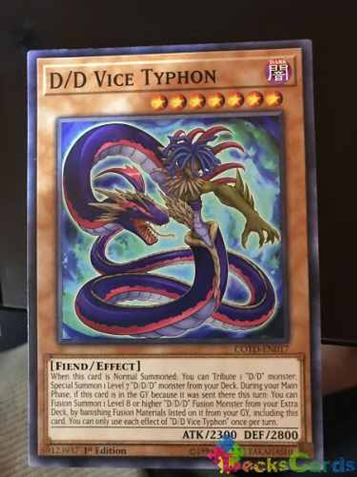 D/d Vice Typhon - cotd-en017 - Common 1st Edition 1