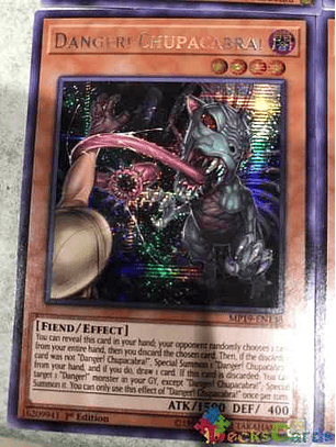 Danger! Chupacabra! - MP19-EN138 - Prismatic Secret Rare 1st Edition
