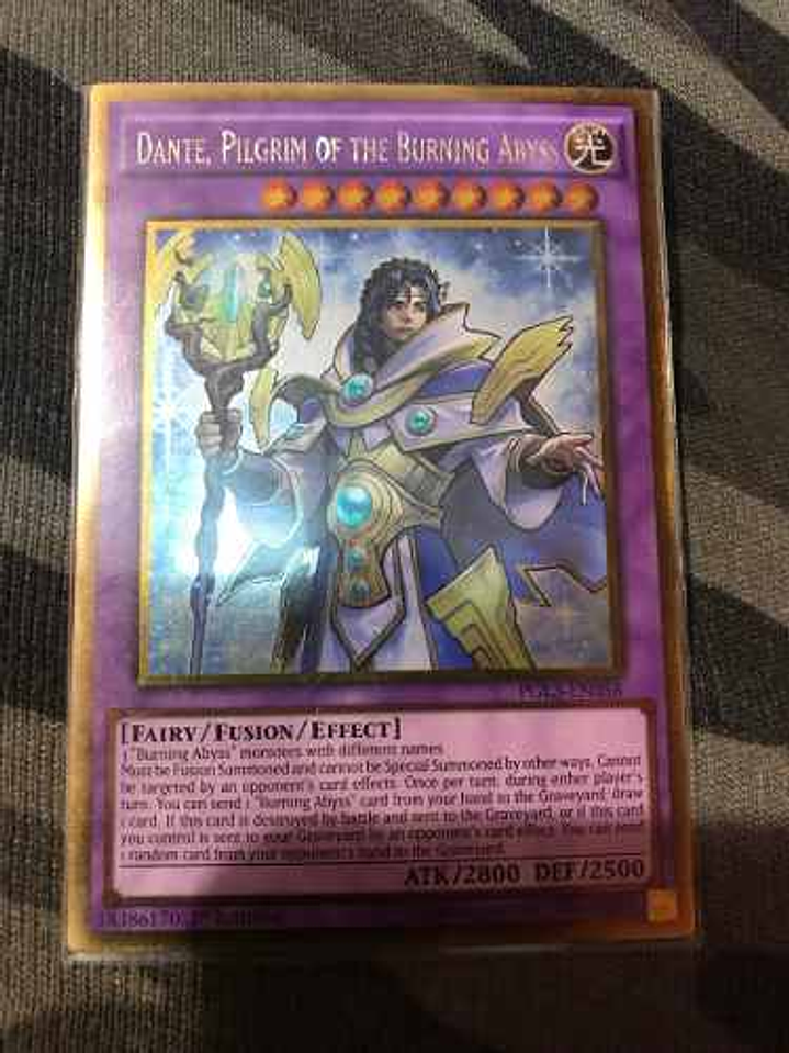 Dante, Pilgrim of the Burning Abyss - PGL3-EN058 - Gold Rare 1st Edition 1