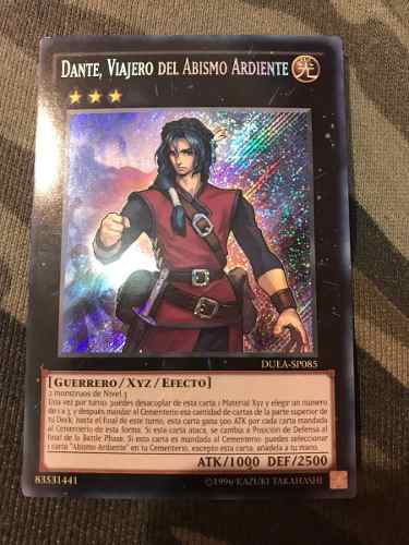 Dante, Traveler of the Burning Abyss - DUEA-EN085 - Secret Rare Unlimited