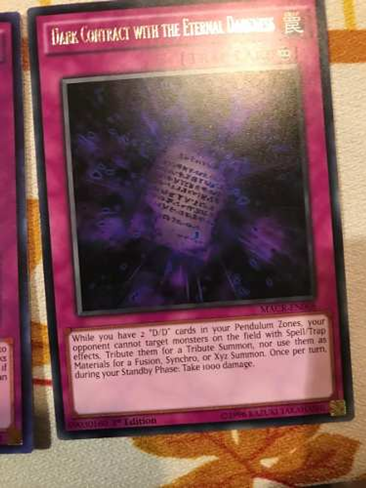 Dark Contract With The Eternal Darkness - macr-en068 - Rare 1st Edition 1