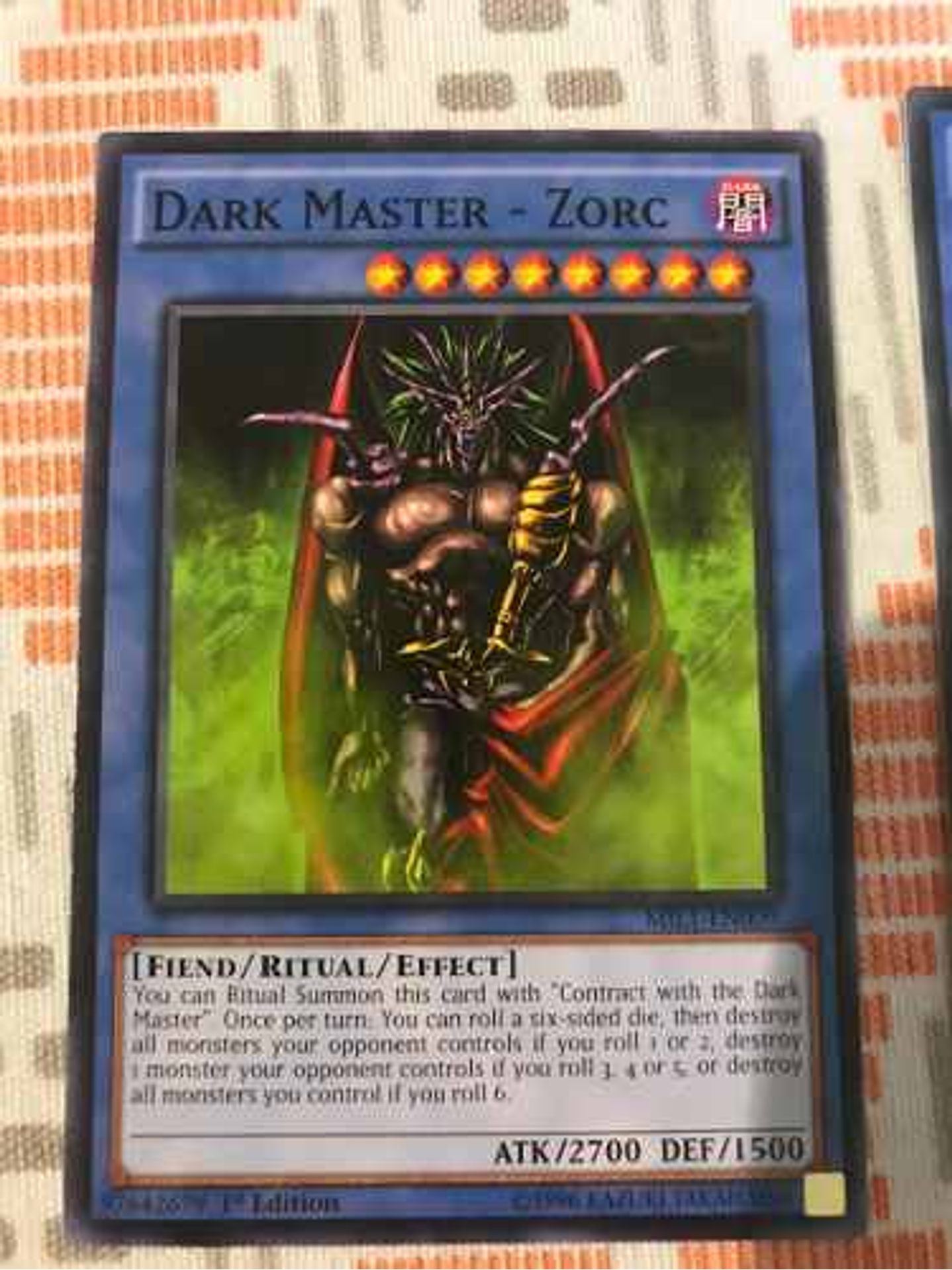 Dark Master - Zorc - mil1-en009 - Common 1st Edition 1