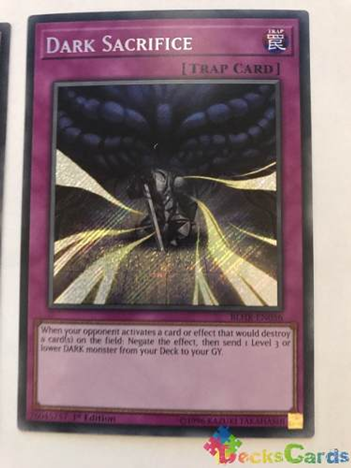 Dark Sacrifice - blhr-en056 - Secret Rare 1st Edition 1