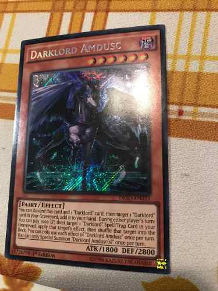 Darklord Amdusc - deso-en033 - Secret Rare 1st Edition 1