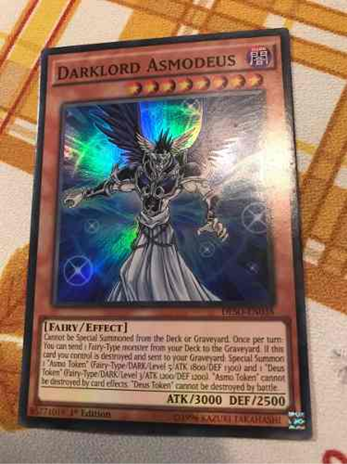 Darklord Asmodeus - deso-en038 - Super Rare 1st Edition 1