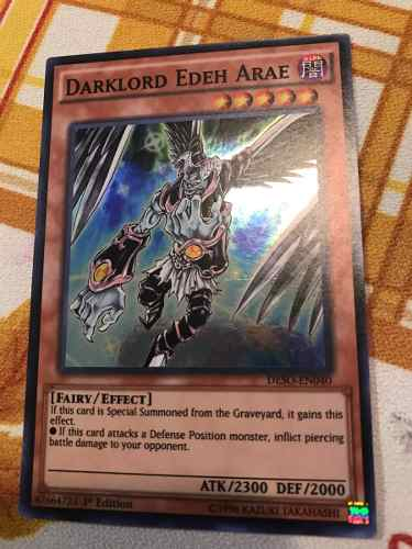 Darklord Edeh Arae - deso-en040 - Super Rare 1st Edition 1
