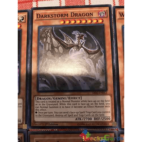 Darkstorm Dragon - sr02-en012 - Common 1st Edition