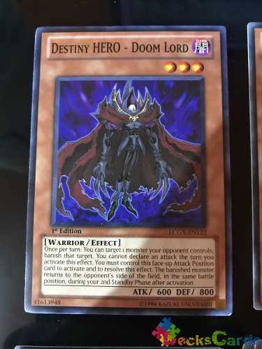 Destiny Hero - Doom Lord - lcgx-en122 - Common 1st Edition