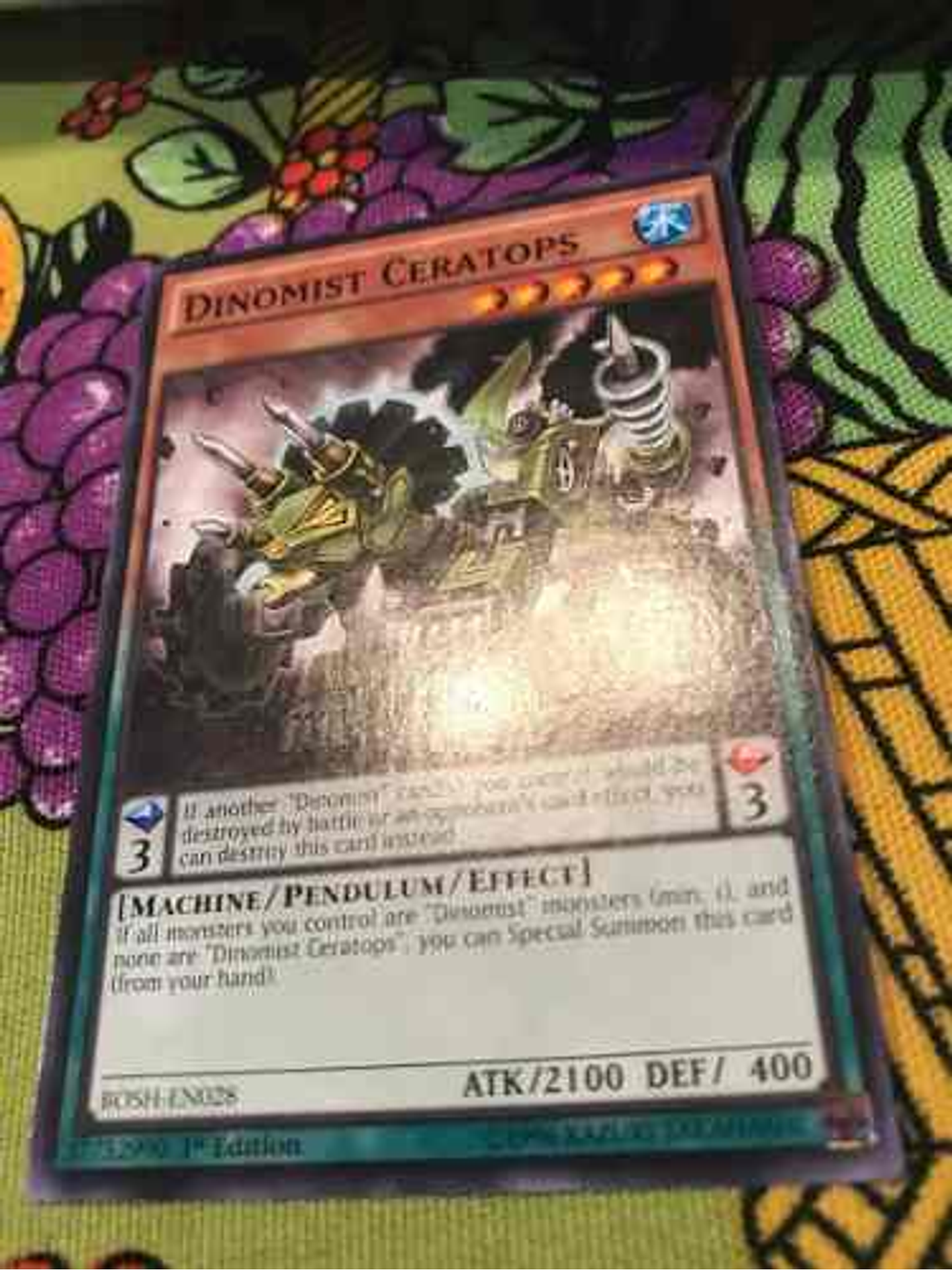 Dinomist Ceratops - bosh-en028 - Common 1st Edition 1
