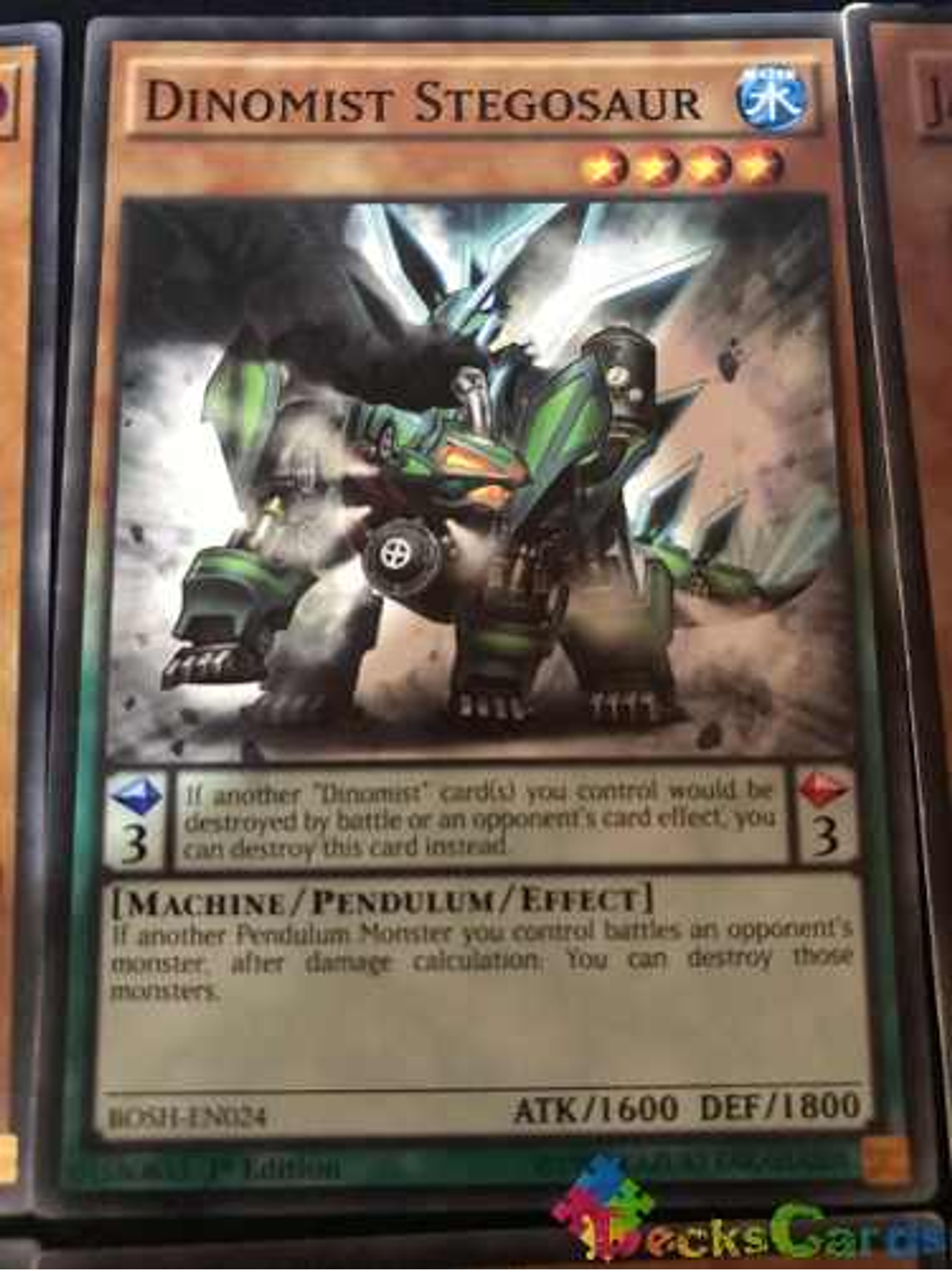 Dinomist Stegosaur - bosh-en024 - Common 1st Edition 1