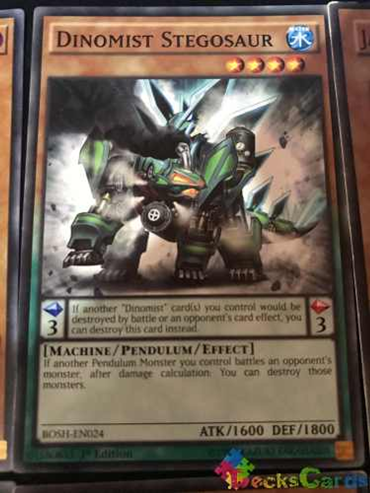 Dinomist Stegosaur - bosh-en024 - Common 1st Edition 1