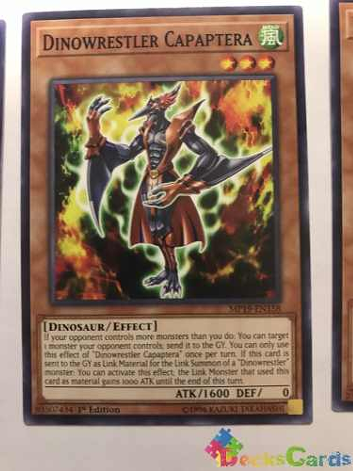 Dinowrestler Capaptera - mp19-en158 - Common 1st Edition 1