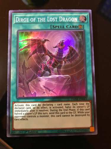 Dirge Of The Lost Dragon - dane-en063 - Super Rare 1st Edition