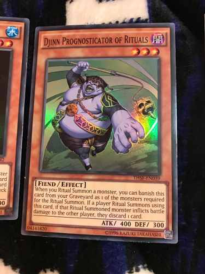 Djinn Prognosticator Of Rituals - thsf-en039 - Super Rare 1st Edition 1