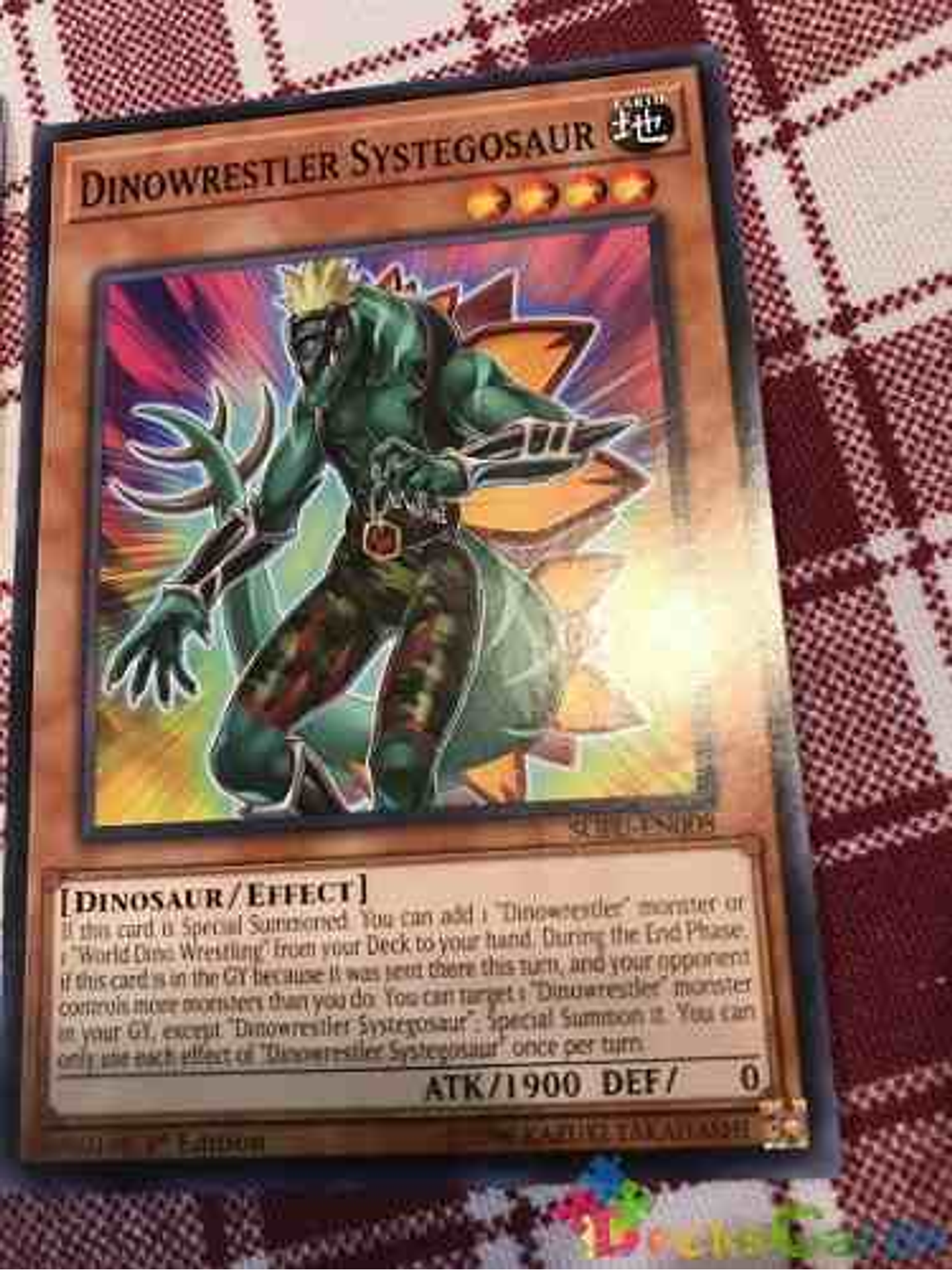Dinowrestler Systegosaur - sofu-en008 - Common 1st Edition 2
