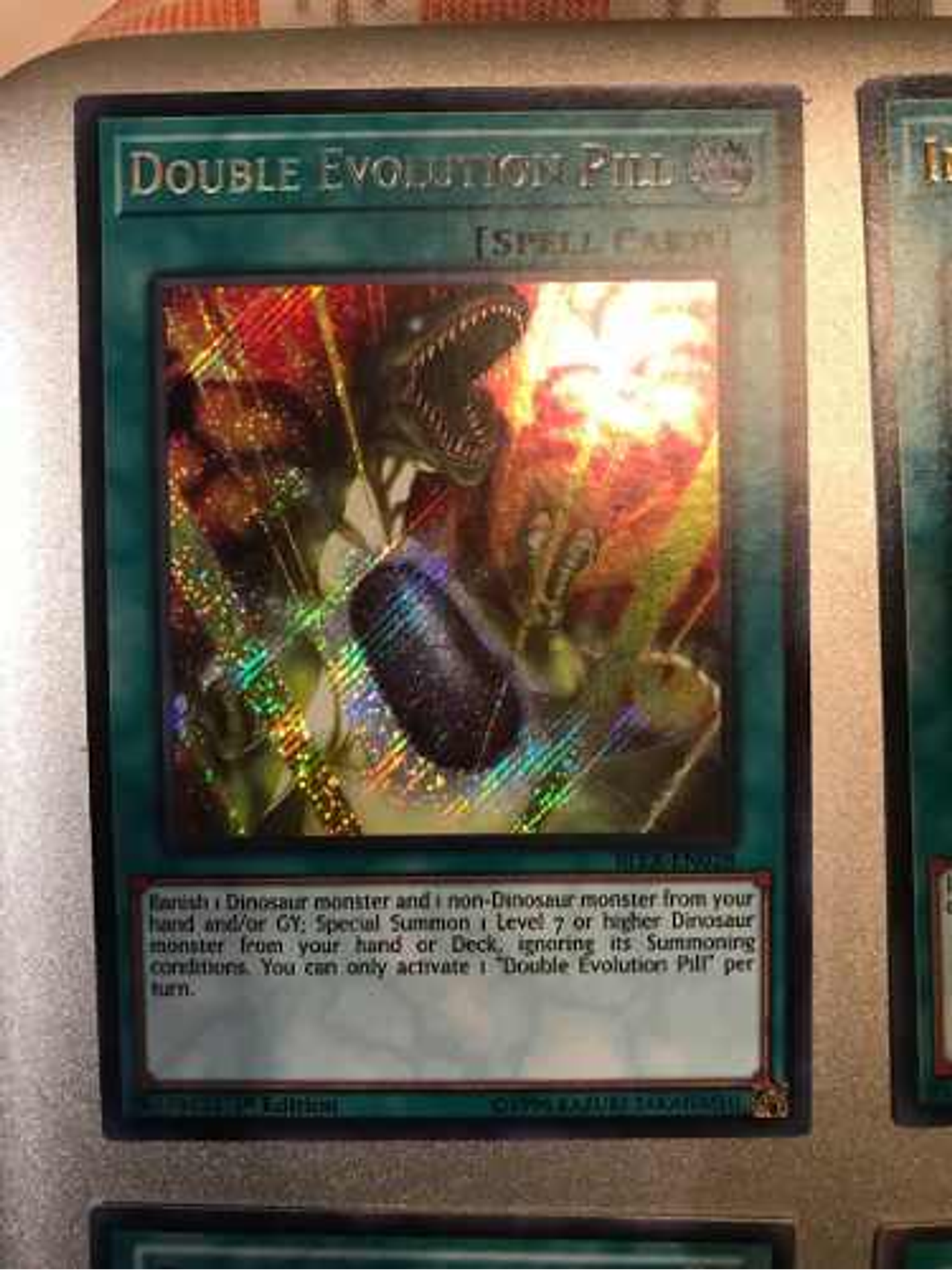 Double Evolution Pill - bllr-en028 - Secret Rare 1st Edition 1