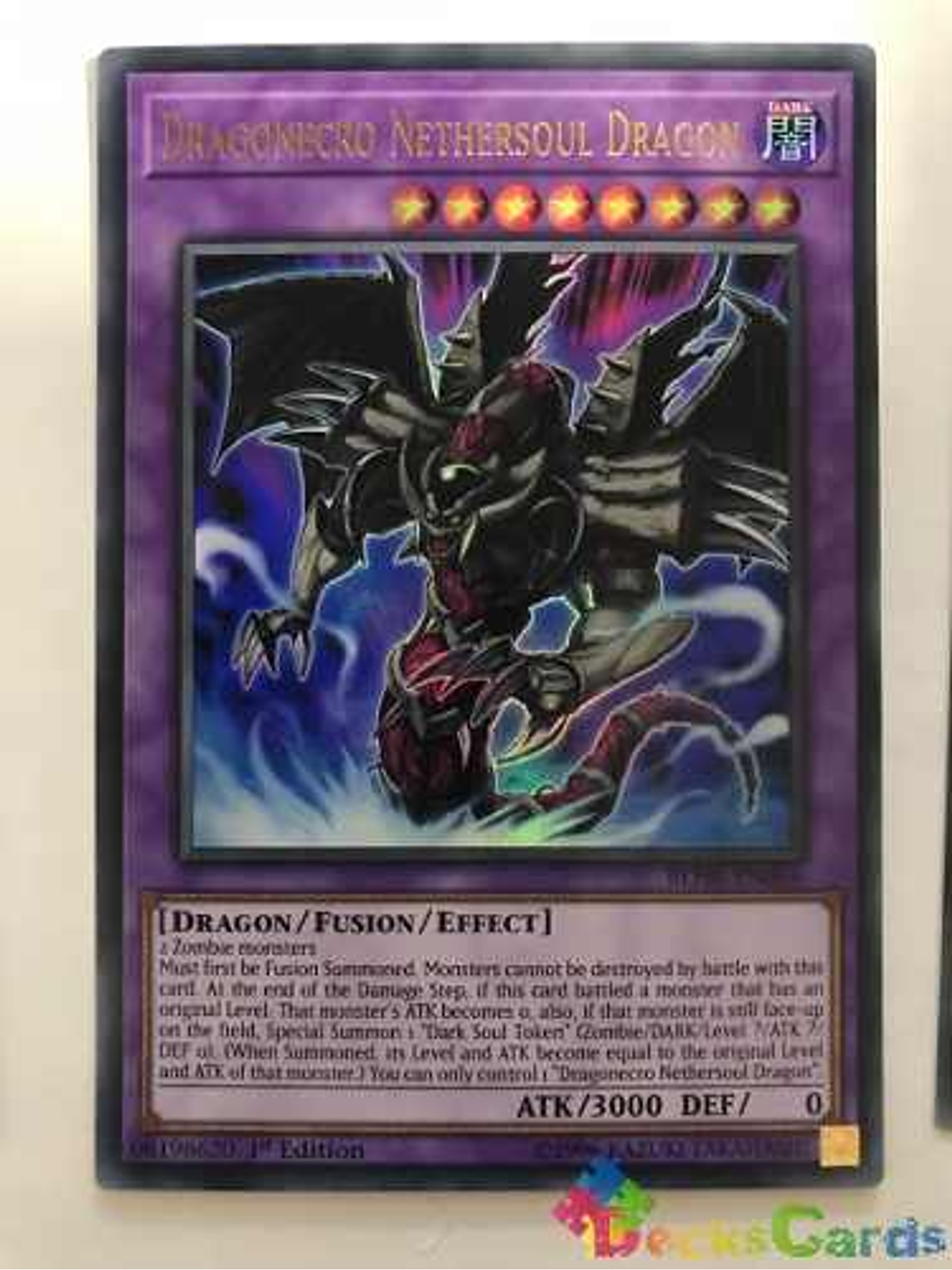 Dragonecro Nethersoul Dragon - blhr-en066 - Ultra Rare 1st E 1