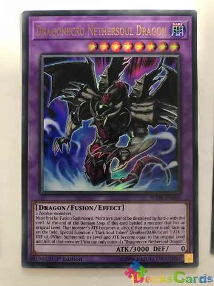 Dragonecro Nethersoul Dragon - blhr-en066 - Ultra Rare 1st E 1