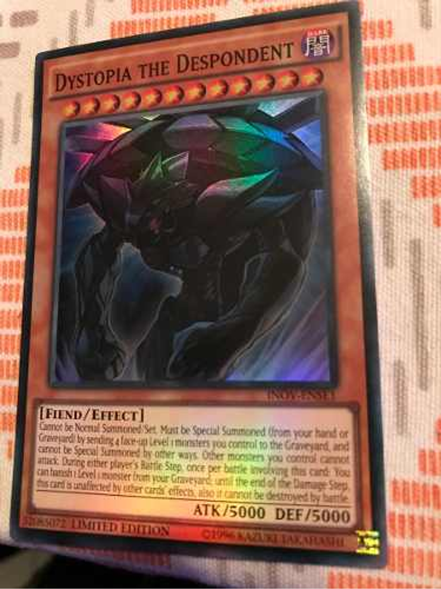 Dystopia The Despondent - inov-ense1 - Super Rare Limited Ed 1