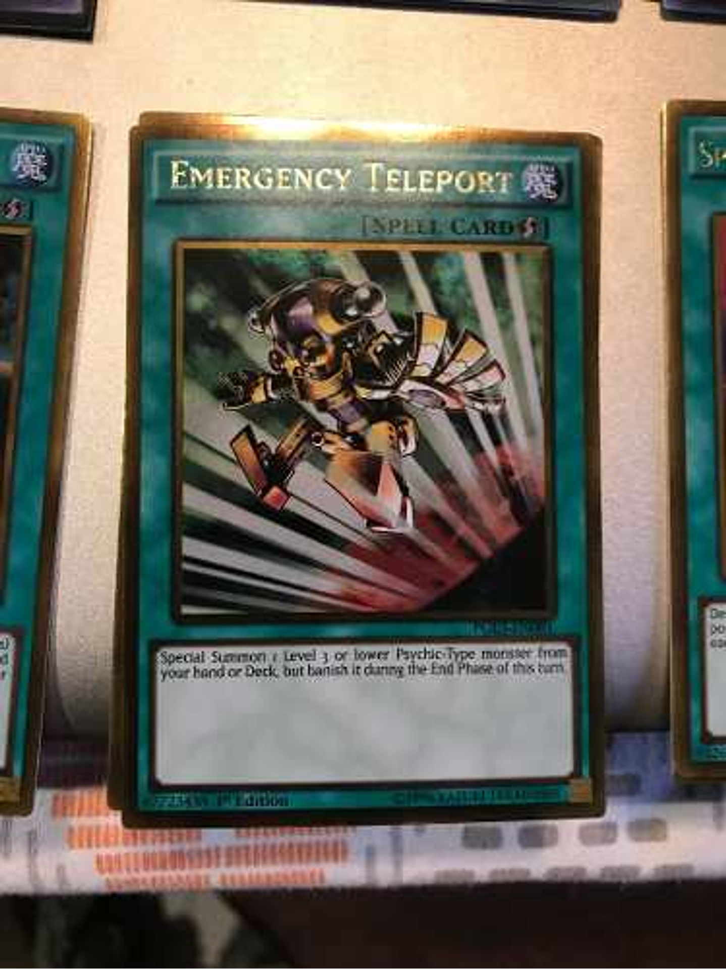 Emergency Teleport - pgl3-en081 - Gold Rare 1st Edition 1