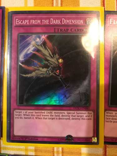 Escape From The Dark Dimension - deso-en045 - Super Rare 1st Edition