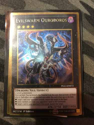 Evilswarm Ouroboros - pgl3-en072 - Gold Rare 1st Edition