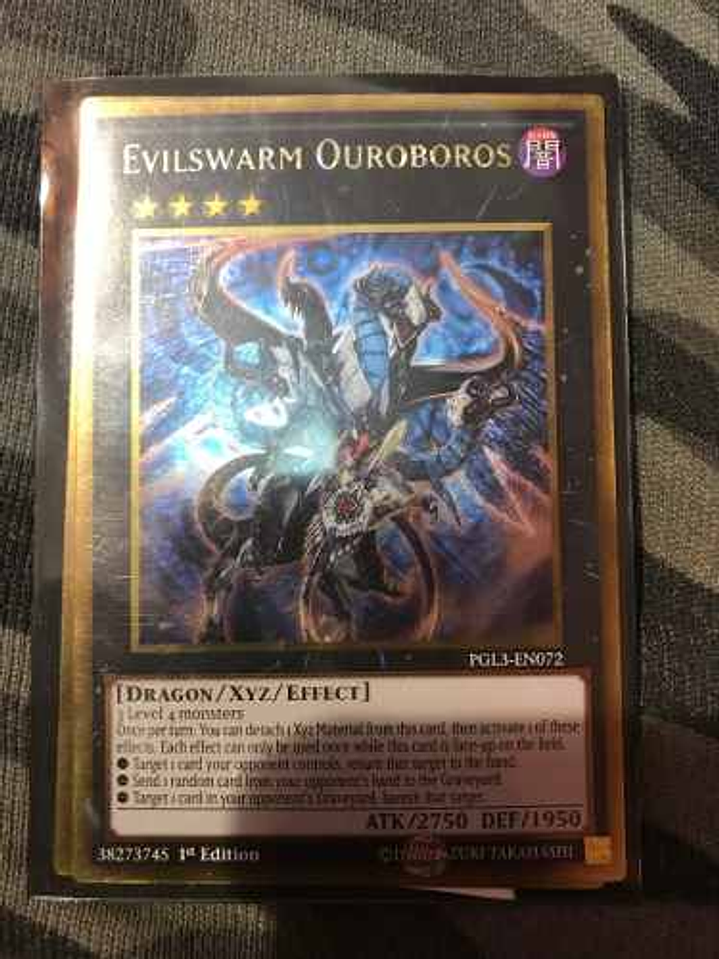 Evilswarm Ouroboros - pgl3-en072 - Gold Rare 1st Edition 1