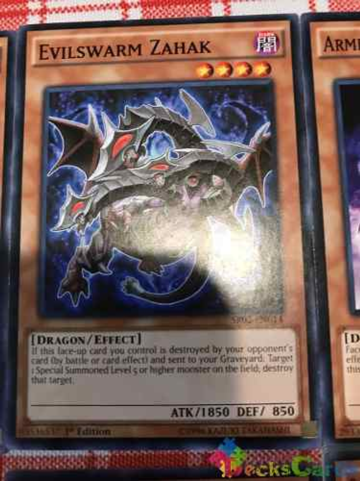 Evilswarm Zahak - sr02-en014 - Common 1st Edition 1