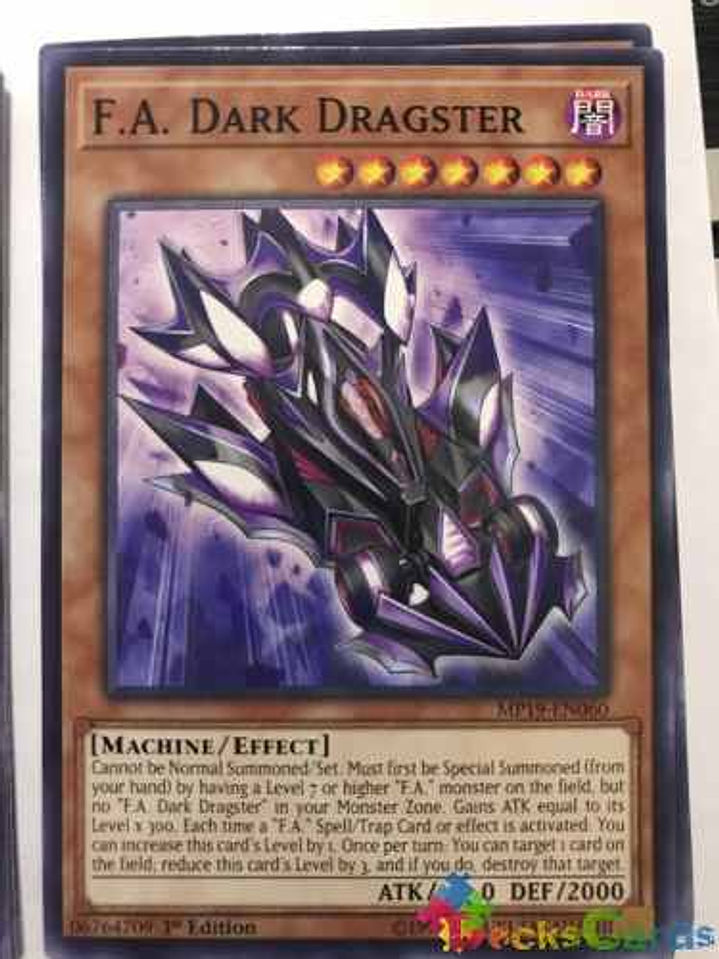 F.a. Dark Dragster - mp19-en060 - Common 1st Edition 1