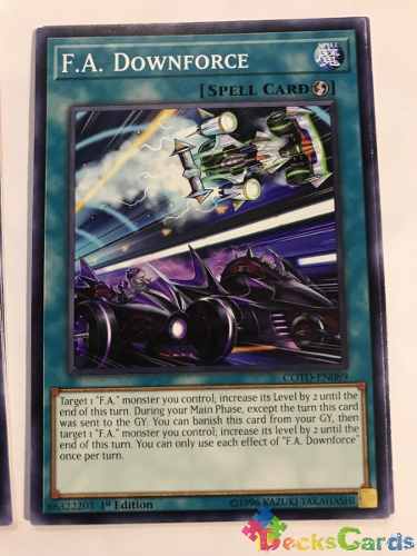F.a. Downforce - cotd-en089 - Common 1st Edition