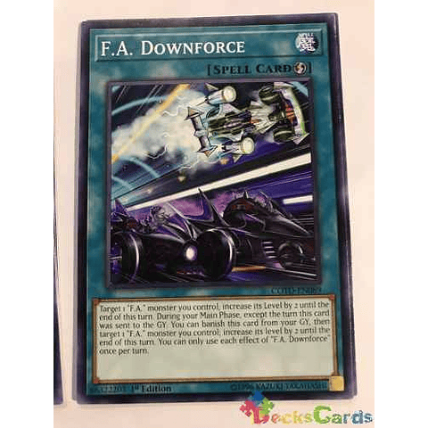 F.a. Downforce - cotd-en089 - Common 1st Edition