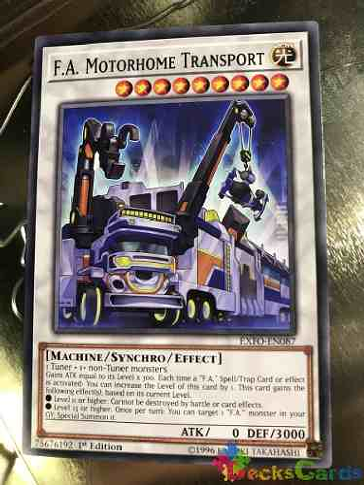 F.a. Motorhome Transport - exfo-en087 - Common 1st Edition 1