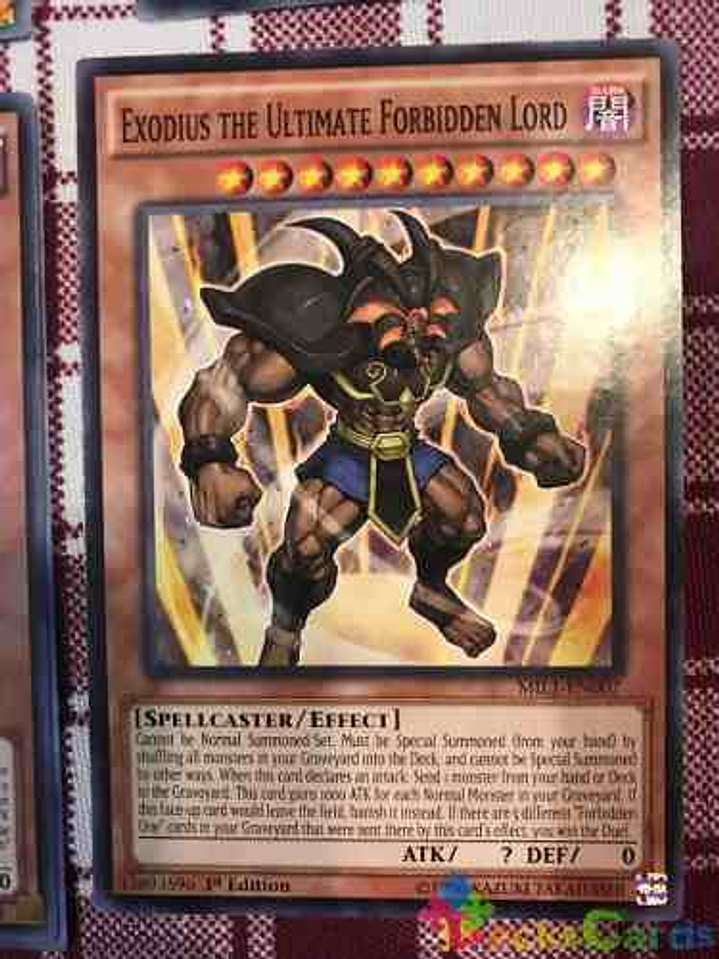 Exodius the Ultimate Forbidden Lord - MIL1-EN007 - Common 1st Edition 2