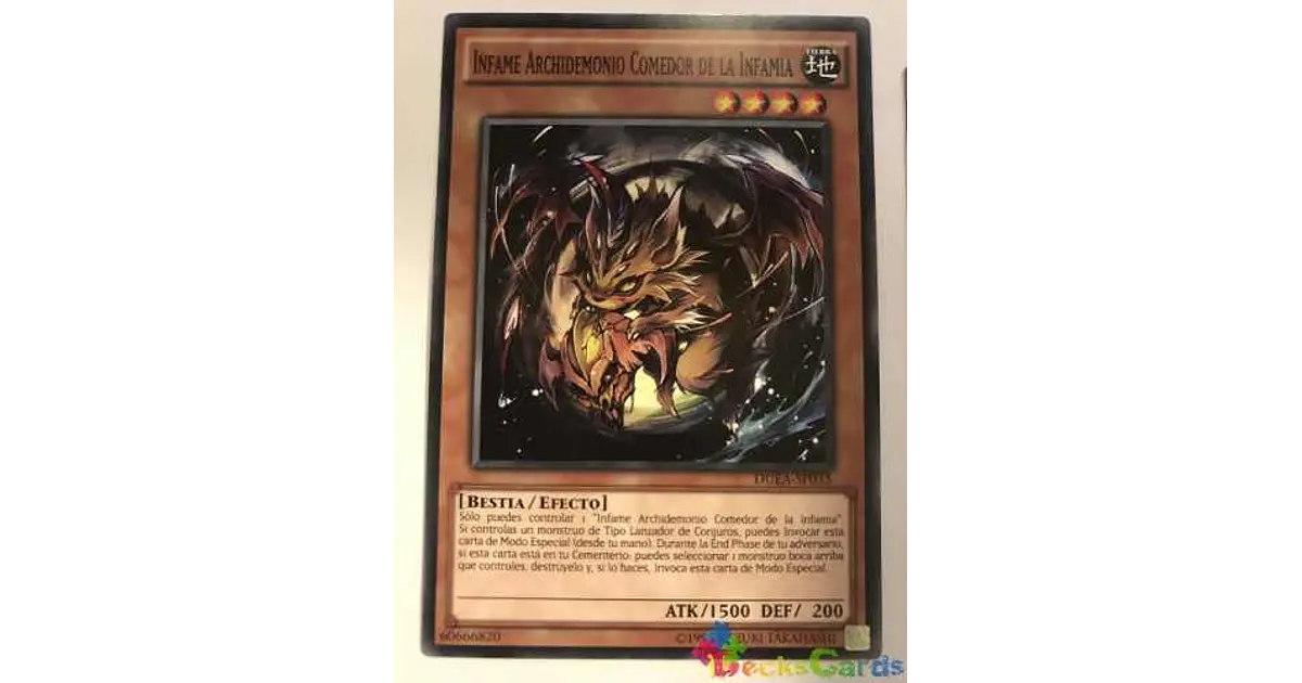 Yu-Gi-Oh! Karte – Nefarious Archfiend Eater Of Nefariousness, DUEA-EN035, Common, 1st Edition